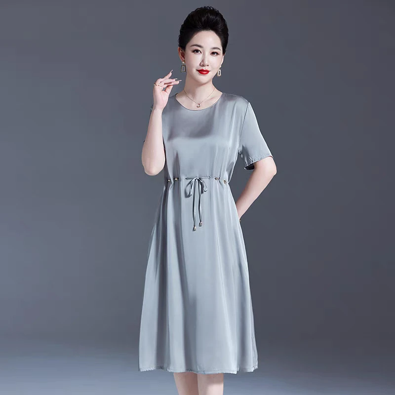 156显瘦女装连衣裙时尚简约收腰夏季