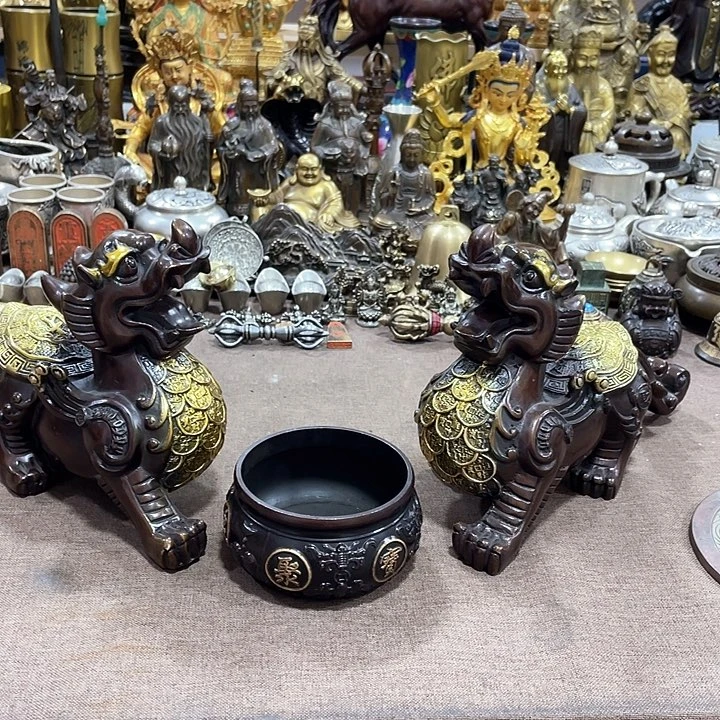 衢****青一远铜器工艺品摆件