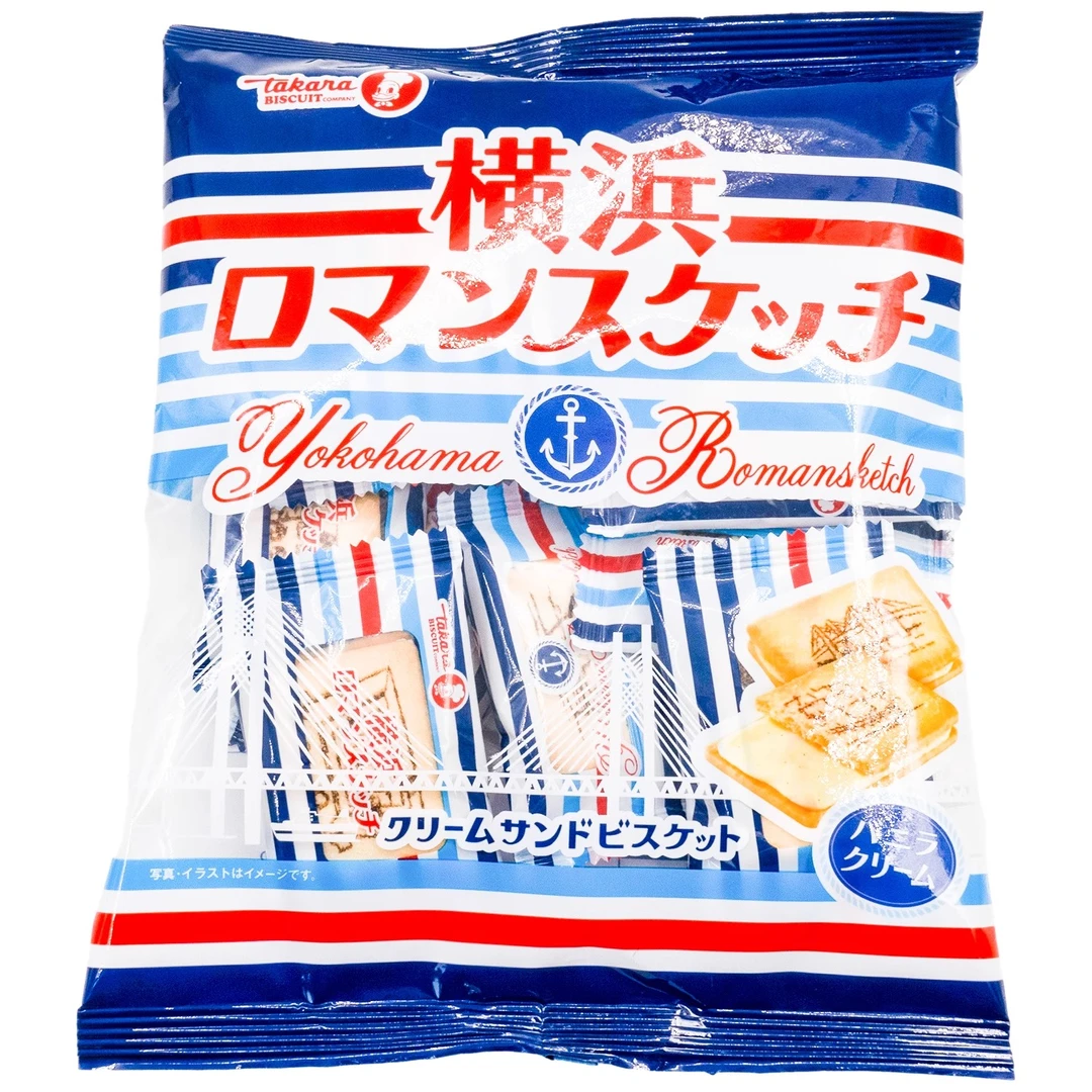 日本Takara宝制果横滨浪漫漫画香味夹心饼干