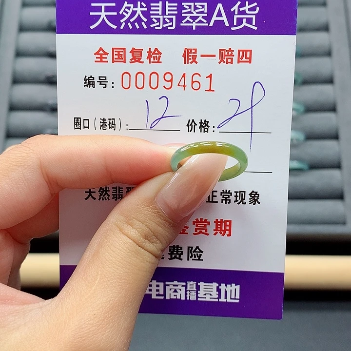 翡翠戒指未镶嵌     9461