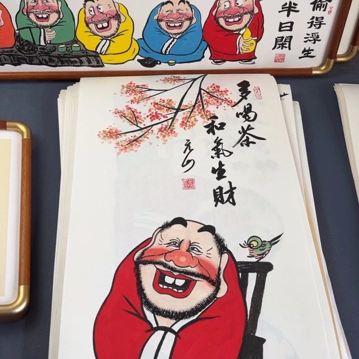 国画纯手绘禅意画作品