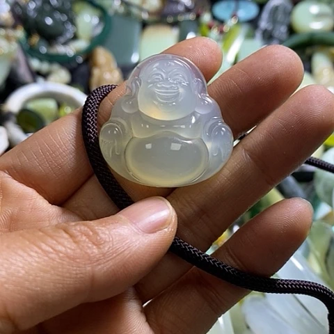 岫玉颈饰未镶嵌挂件