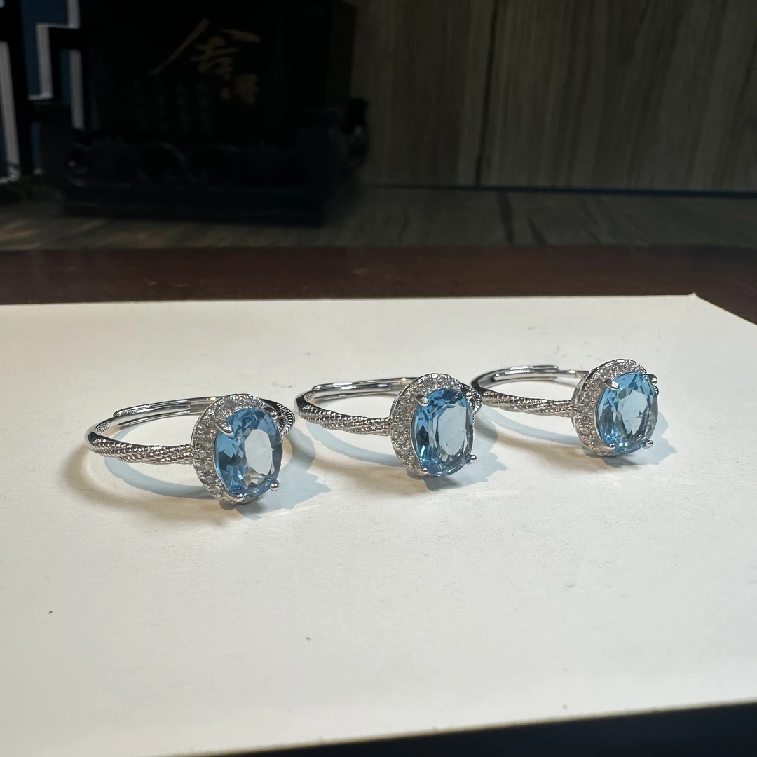 【书记甄选】天然托帕石戒指 多样性发一件 3730GY