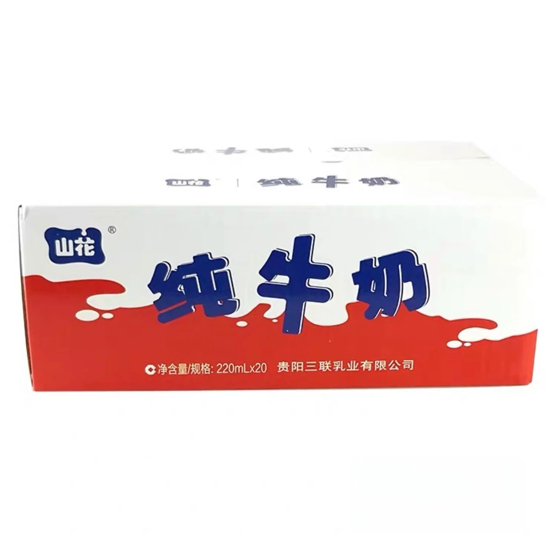 山花百利纯牛奶袋装220ml*20包/件