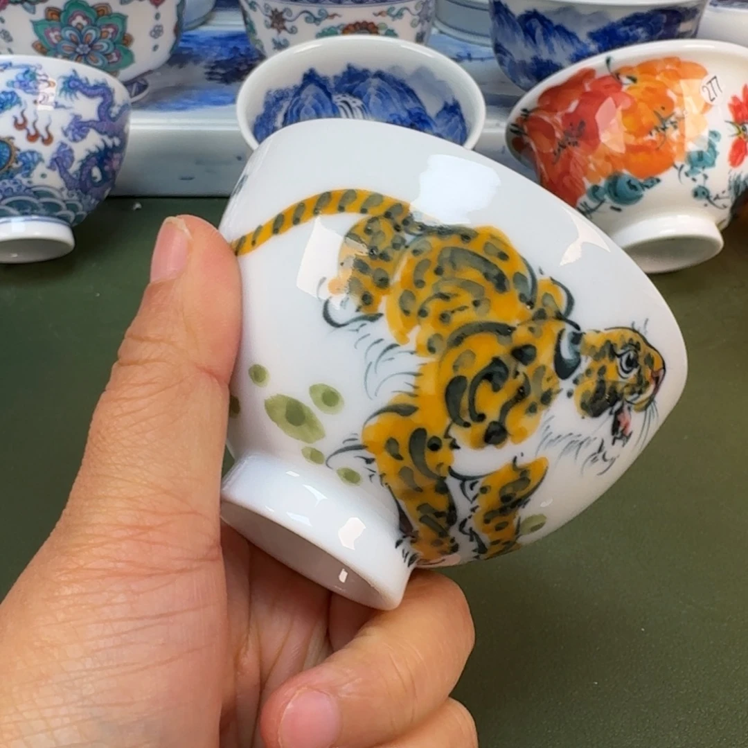 陶瓷景德镇纯手绘茶具圆圆293