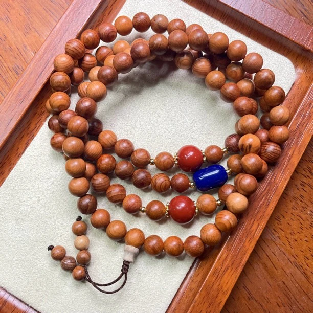 【艺品堂】8mm 红豆杉 108项链 设计款108项链 多样性发一