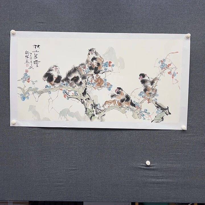 国画书画作品多次