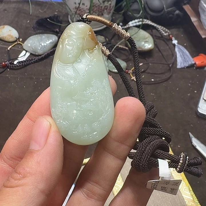 未镶嵌和田玉车挂