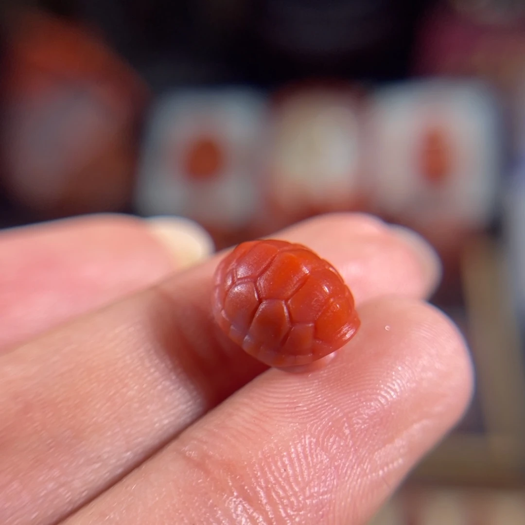 南红玛瑙未镶嵌龟甲 11.4*9.1mm不退不换