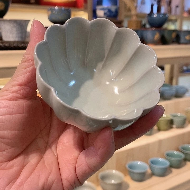 汝窑瓷器主人杯茶杯