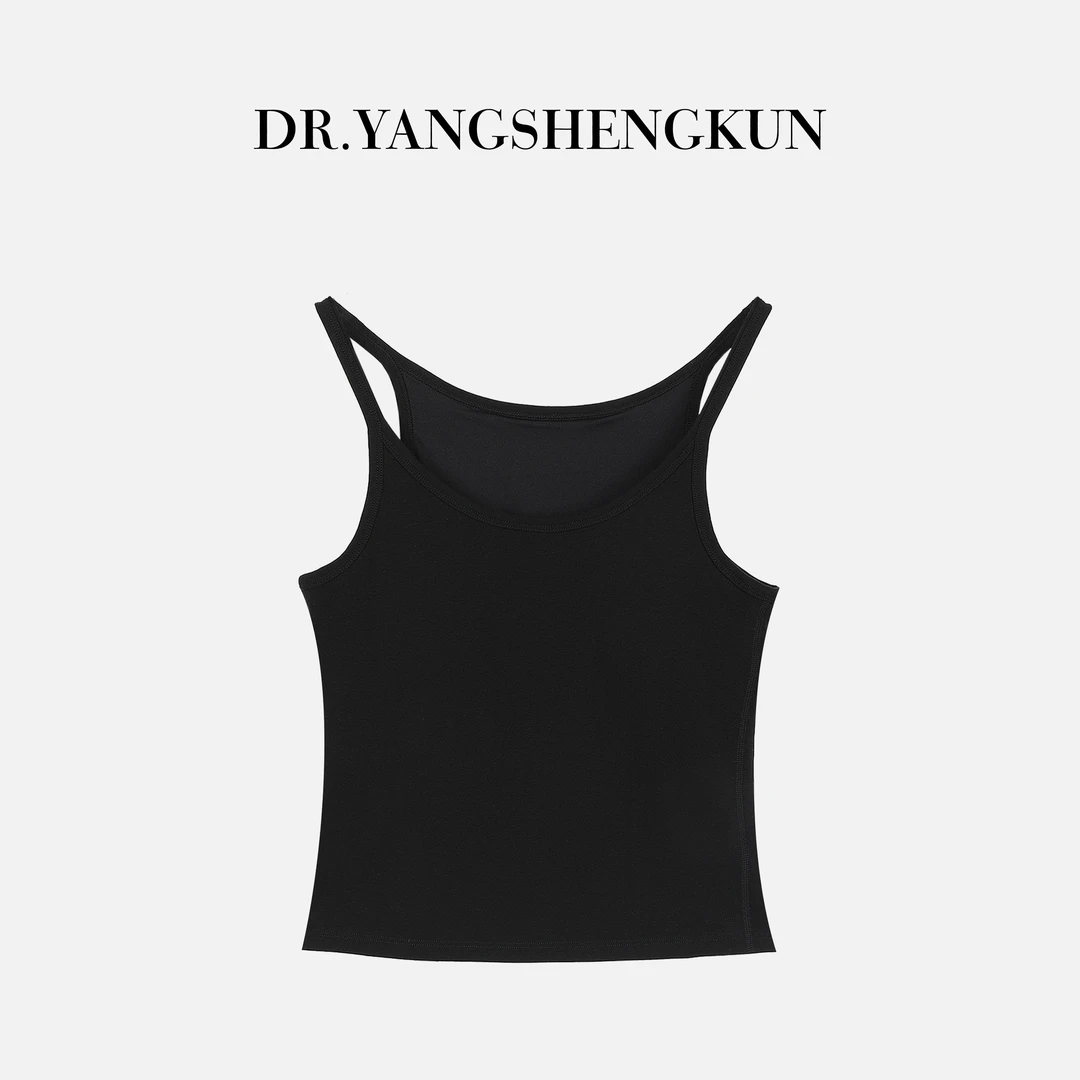 DR杨圣坤2025夏季新款胸垫一体美背修身百搭吊带背心DR2502-1009