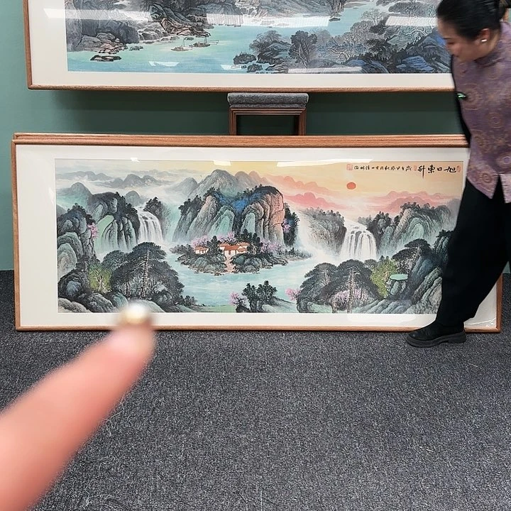 国画带框作品欣赏