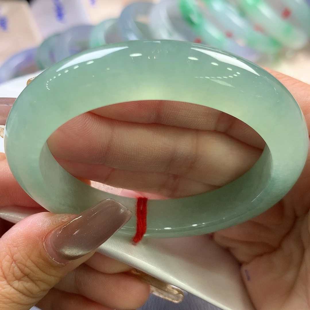 翡翠未镶嵌手镯53正圈