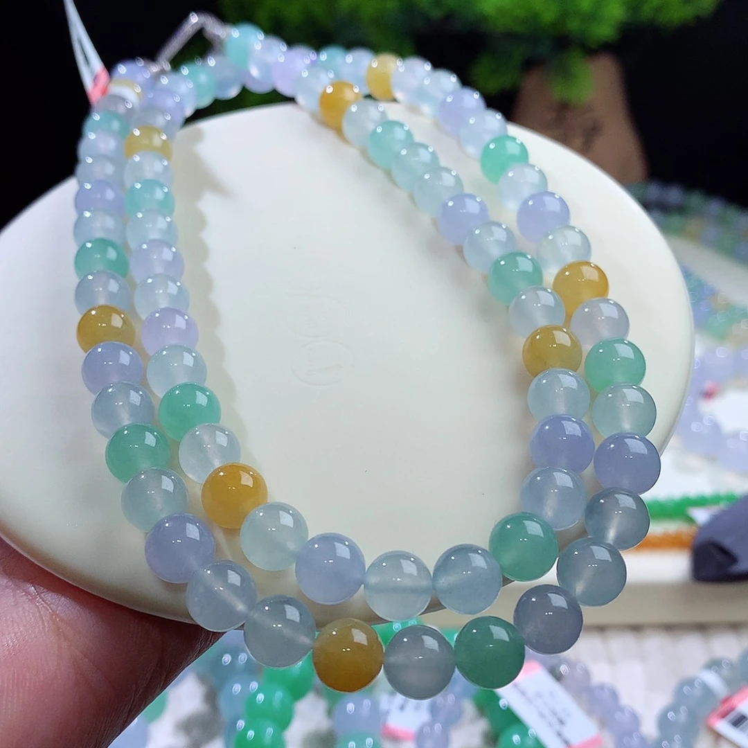 项链未镶嵌翡翠卡8mm