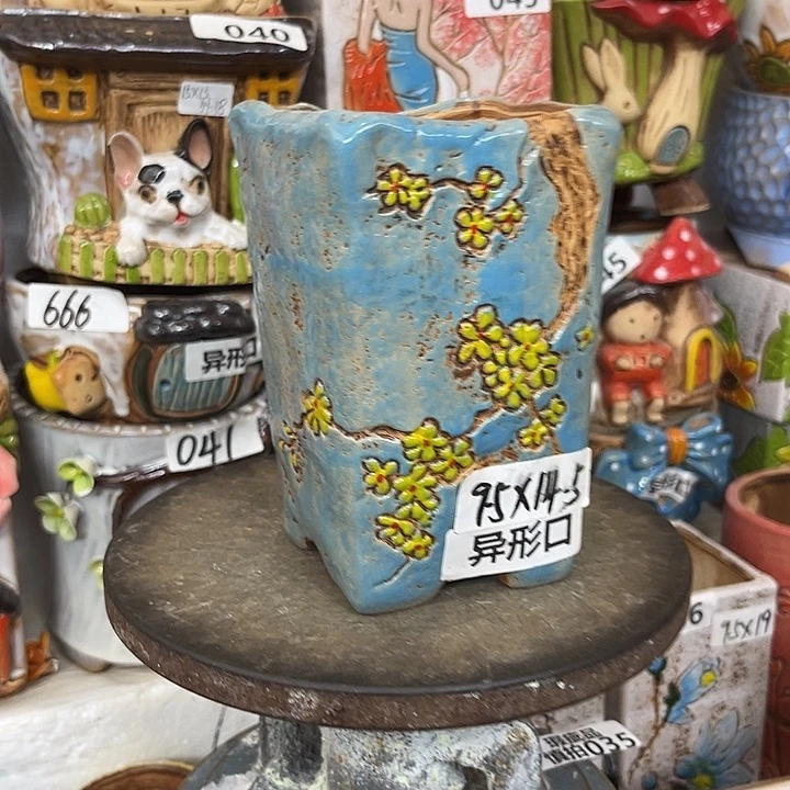 粗陶材质多肉花盆