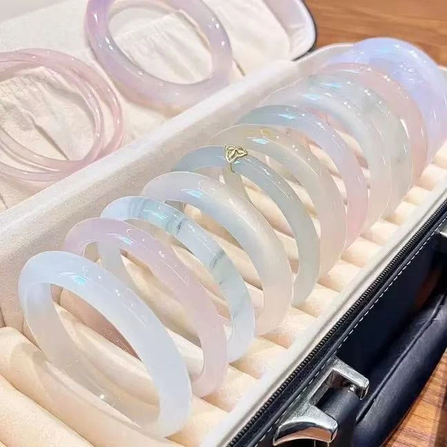 非金属玻璃手镯 12mm皇后镯