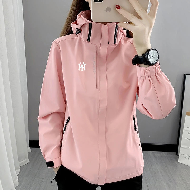 【品牌撤柜】冲锋衣外套薄款男女情侣春秋季夹克防水登山服户外新款