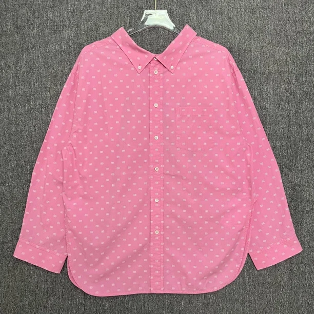 99新 Balenciaga/巴黎世家 双B满印长袖衬衫/38码/99新/13075