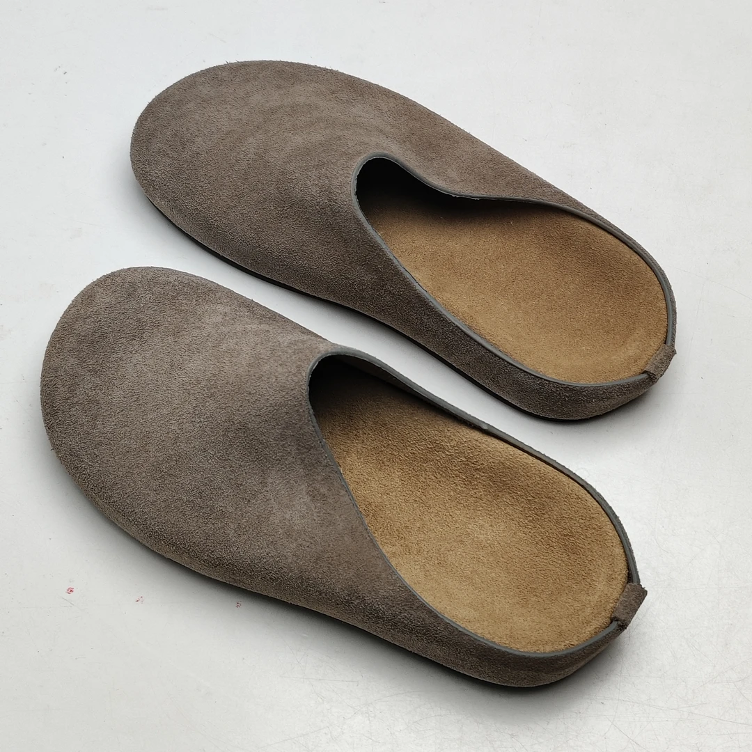 增高耐磨夏季春秋轻便休闲包头拖半拖鞋纯色休闲风防臭-YP-689