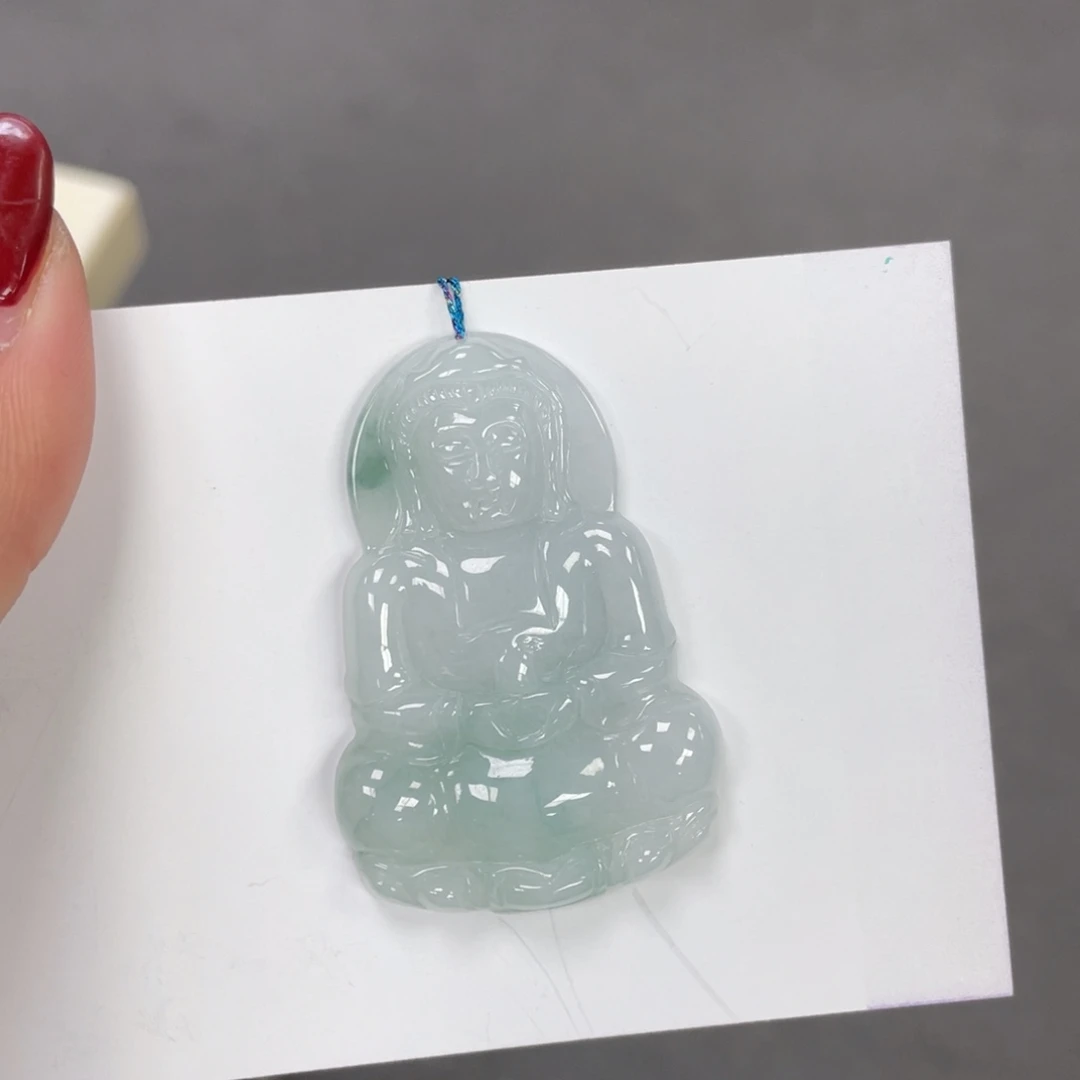 翡翠颈饰未镶嵌观音