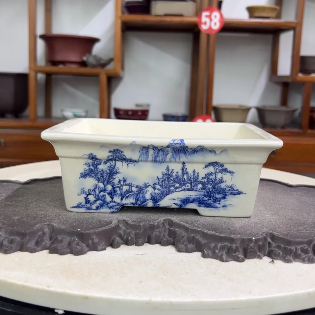 紫砂花盆瑕疵火烈6.5-18.5-14。。