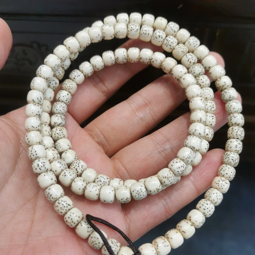 7*6原生态海南料大留白脖挂108