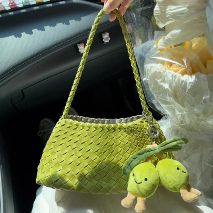 小众设计编织腋下包包女2025新款高级质感百搭复古手提单肩子母包