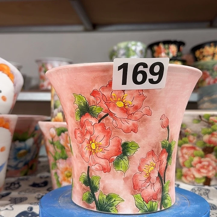 景德镇手绘多肉花盆