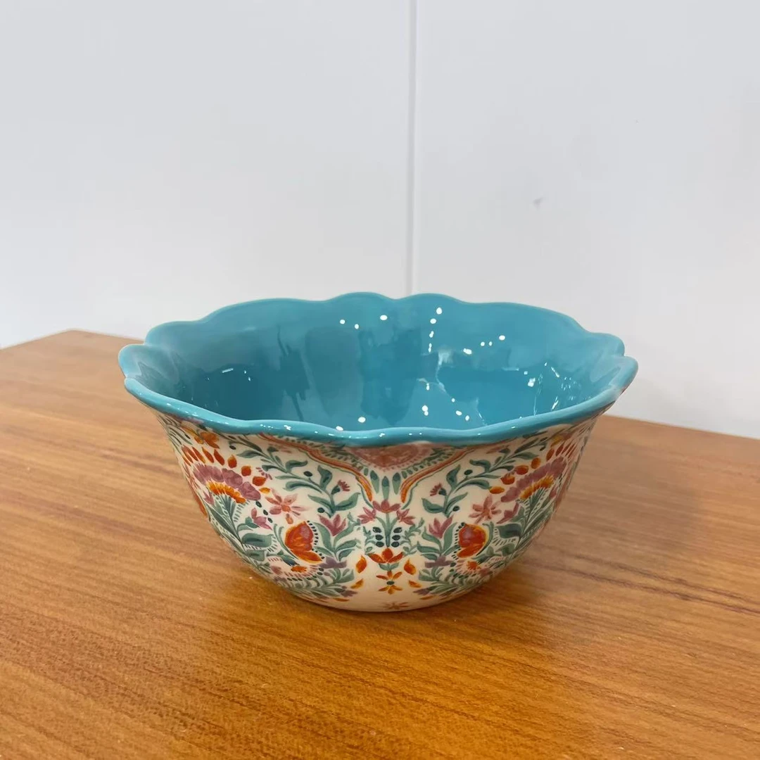 【SILISIA/出口原单】先锋女人-6.9英寸蓝色蜡碗