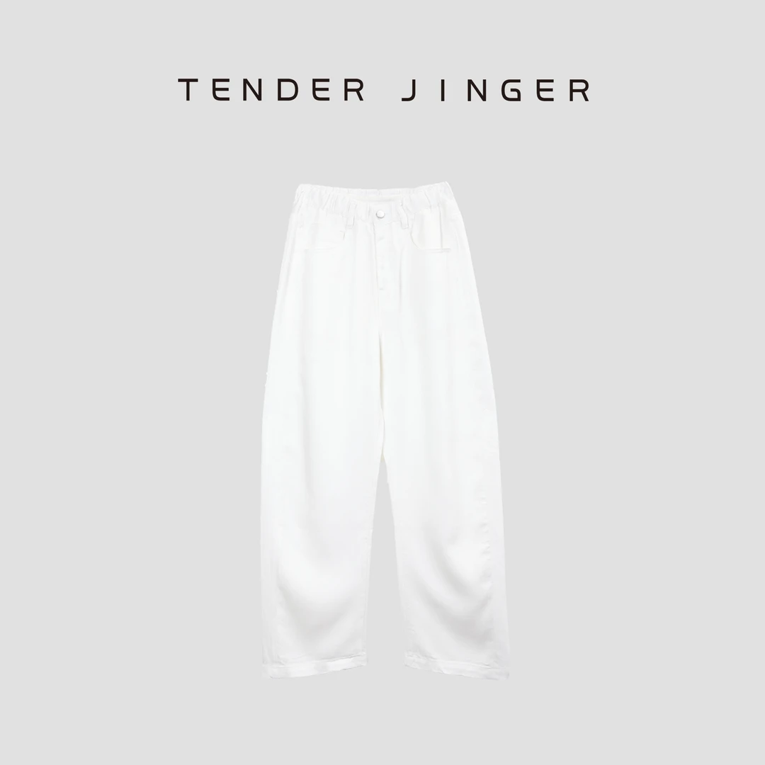 【专柜】2024夏宽松直筒时尚镰刀牛仔裤 T42PH76722