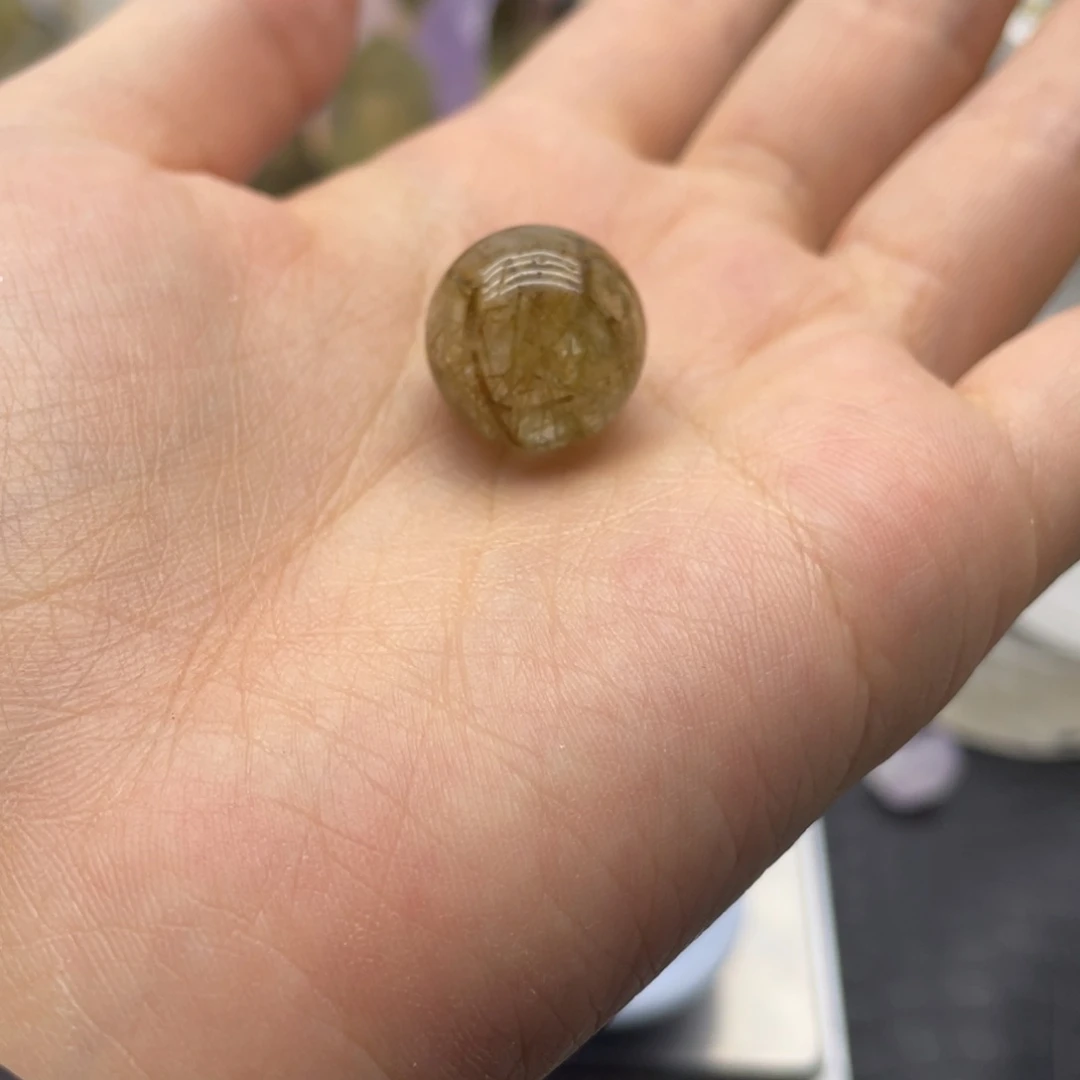 水晶19未镶嵌屁*发晶球