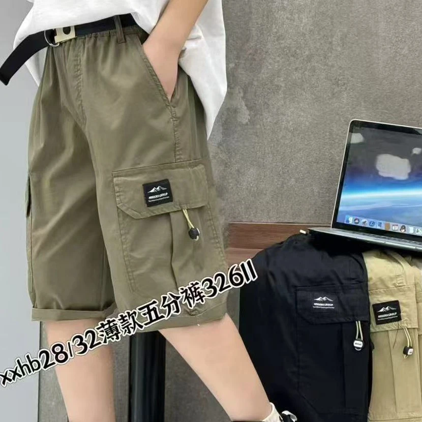 男童工装时尚休闲五分裤32611