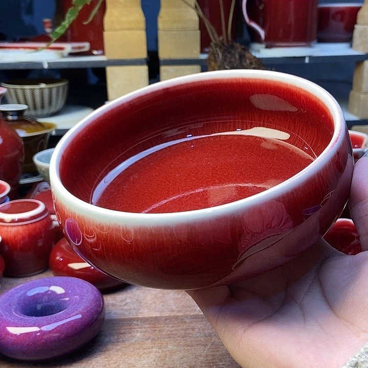 陶瓷忘****爷景德镇名陶坊原矿郎红