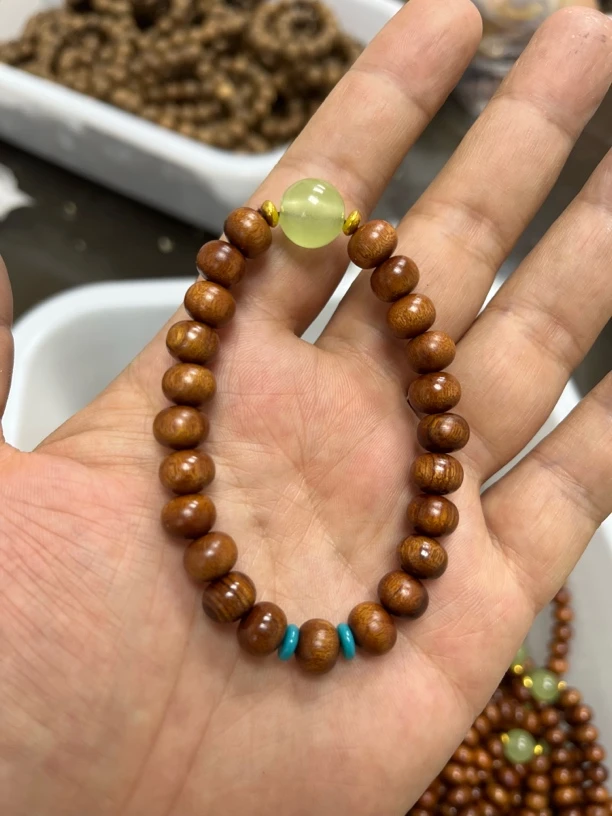 D306号黄花梨苹果手串9x7.5mm左右