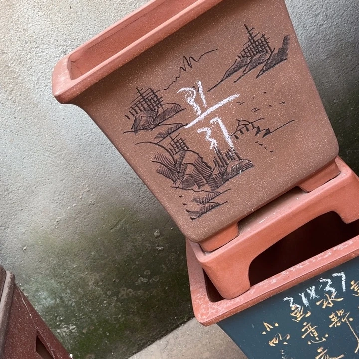 紫砂花盆紫砂花盆