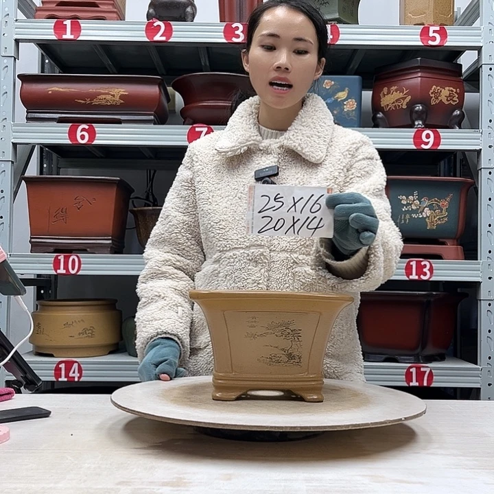 紫砂花盆紫砂花盆