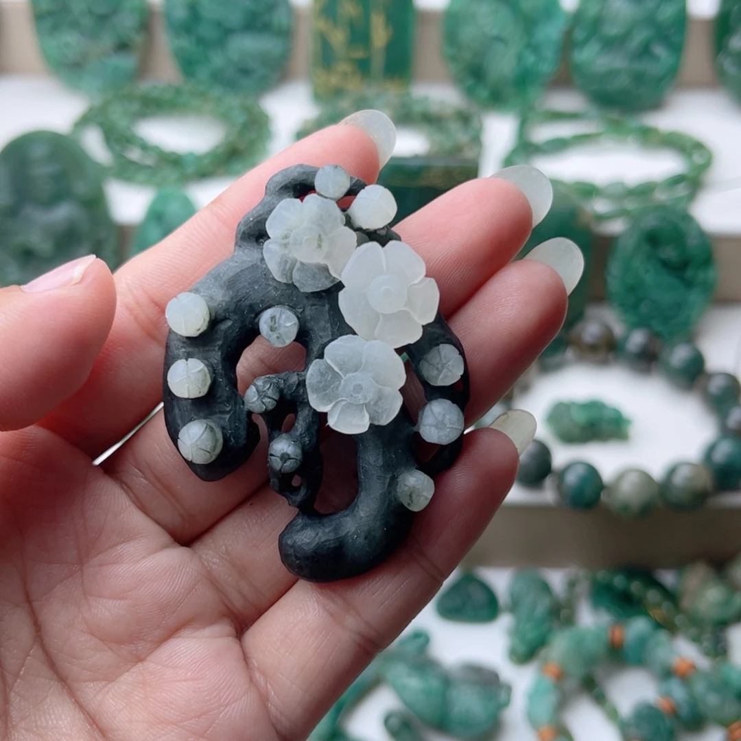 独山玉未镶嵌挂件抛光6***n