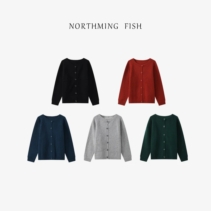 NorthMing fish 100羊毛 复古实穿经典开衫