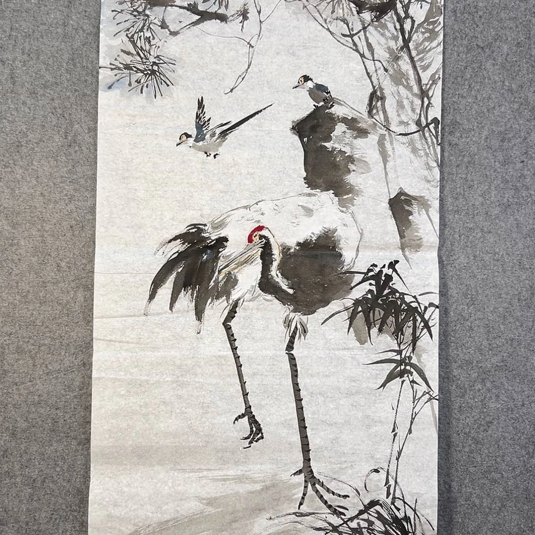 国画354 花鸟在此处飞翔也不太可能