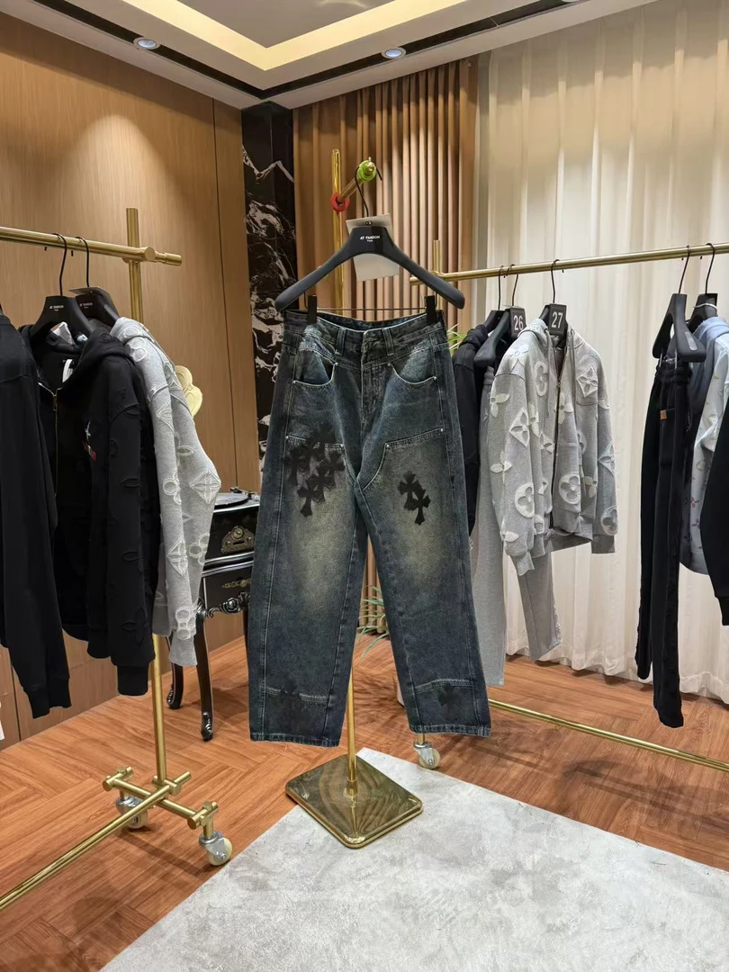 ATFANSON【62号链接】851#秋冬新款潮流休闲复古牛仔裤百搭