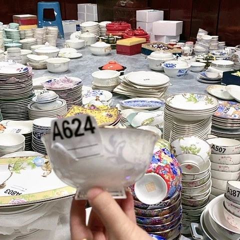 瓷4.75寸624米饭碗10个