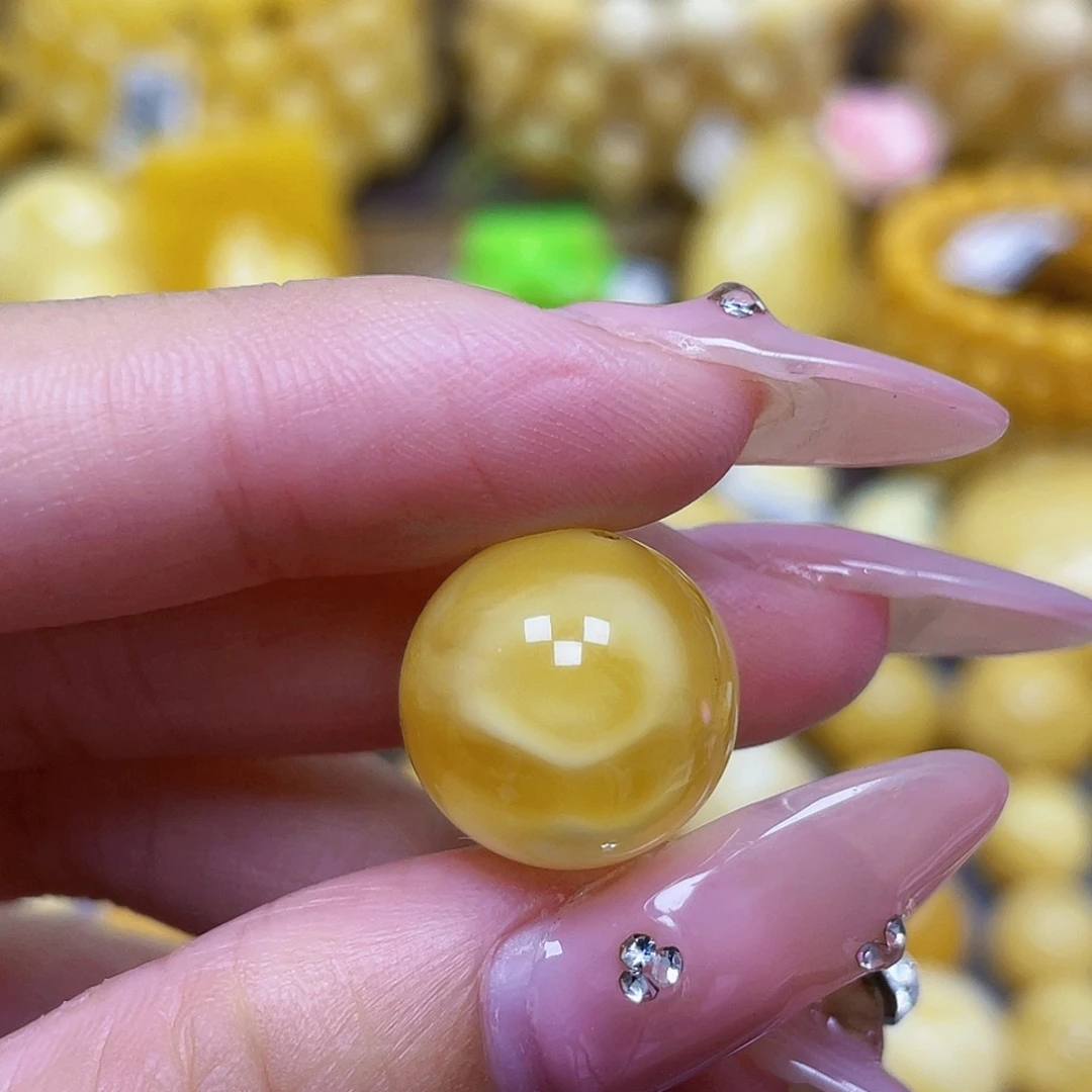 蜜蜡未镶嵌裸石15.3mm