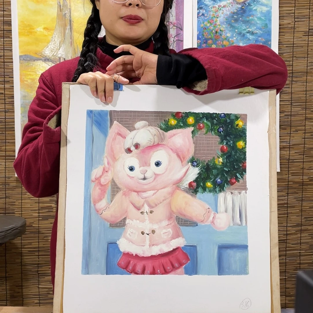 油画家****成手绘油画大薇菜菜直播间