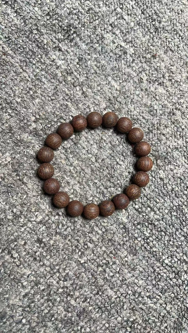 J27→降真香1.0圆珠单圈手串东枝软油绿油金丝蜜结精品超级高货