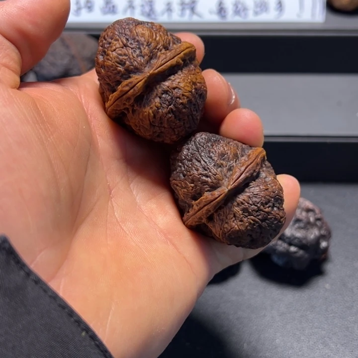 涵***浩文玩核桃把件B七彩大苹果45mm