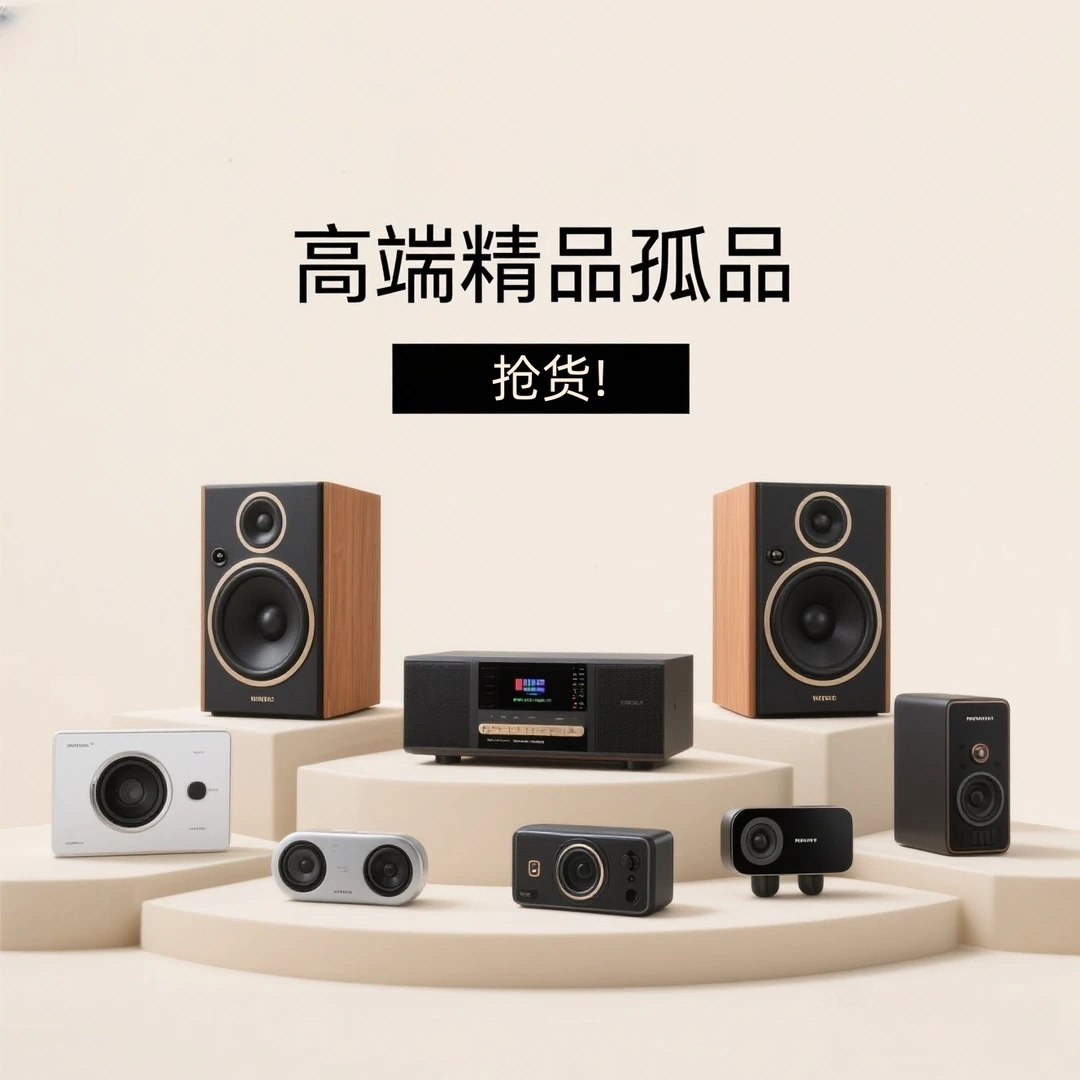 9新  听明主播讲解再下单 高端 孤品 精品链接音响 3C数码等产品