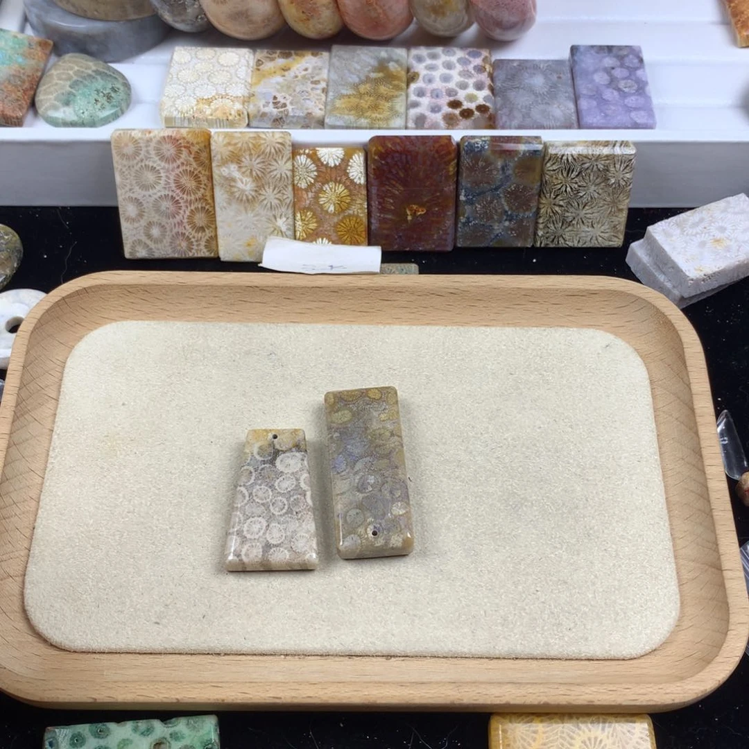 硅化珊瑚（珊瑚玉）无未镶嵌茉*