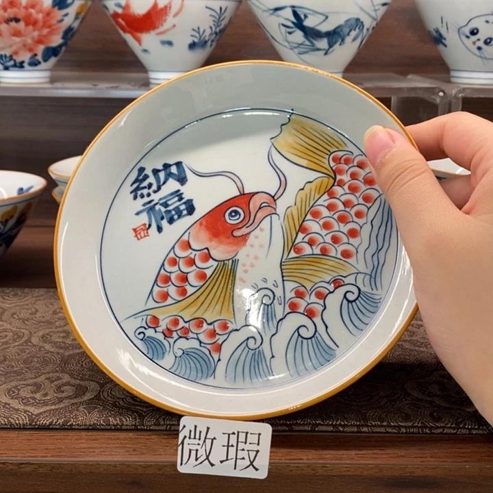 釉下老陶泥手工绘制