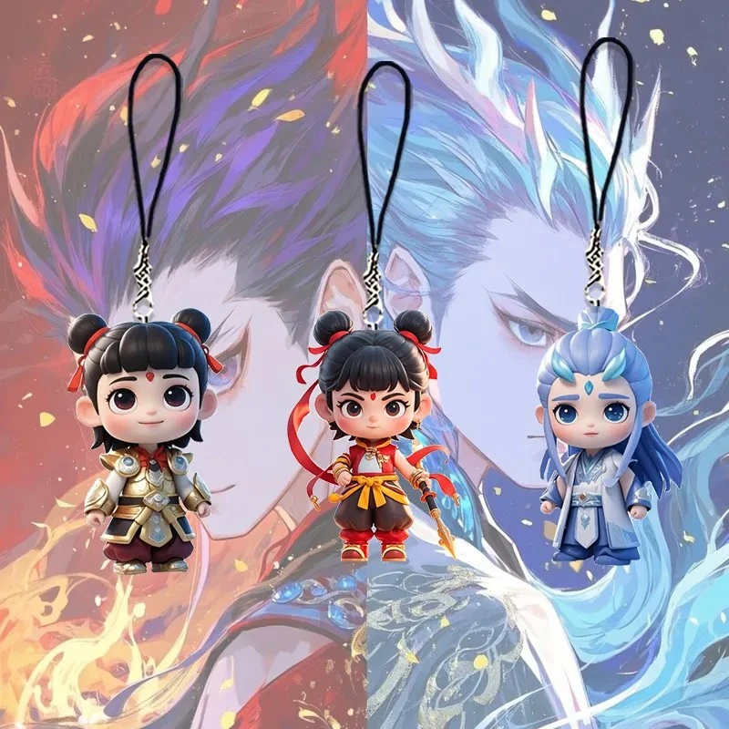哪咤挂件哪吒公仔魔童闹海书包钥匙扣车载装饰品挂件背包卡通动漫