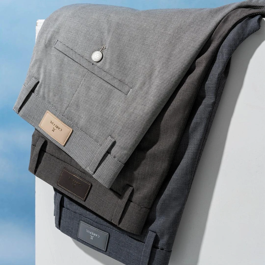 春秋商务休闲裤男士长裤直筒修身西裤千鸟格时尚干爽凉爽轻便亲肤